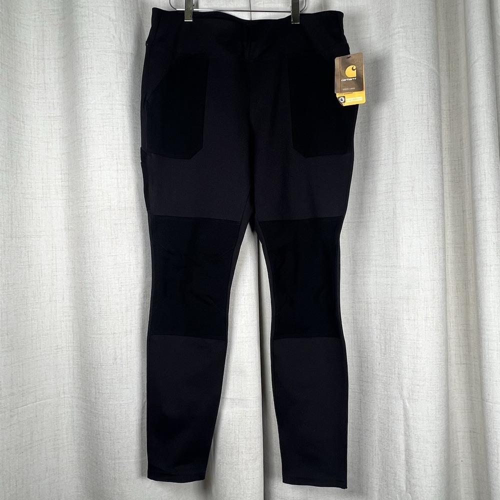 NEW! Carhartt Force Fitted Midweight‎ Utility Legging Black 102482 Womens Large